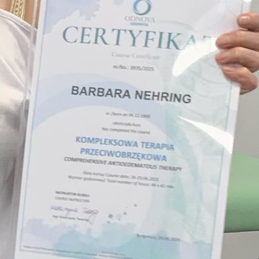 Certyfikat Barbary Nehring